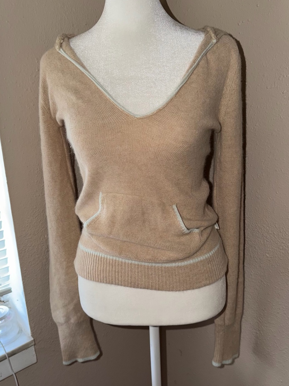 Vintage Y2K Hollister 2000s Knit Hooded Sweater